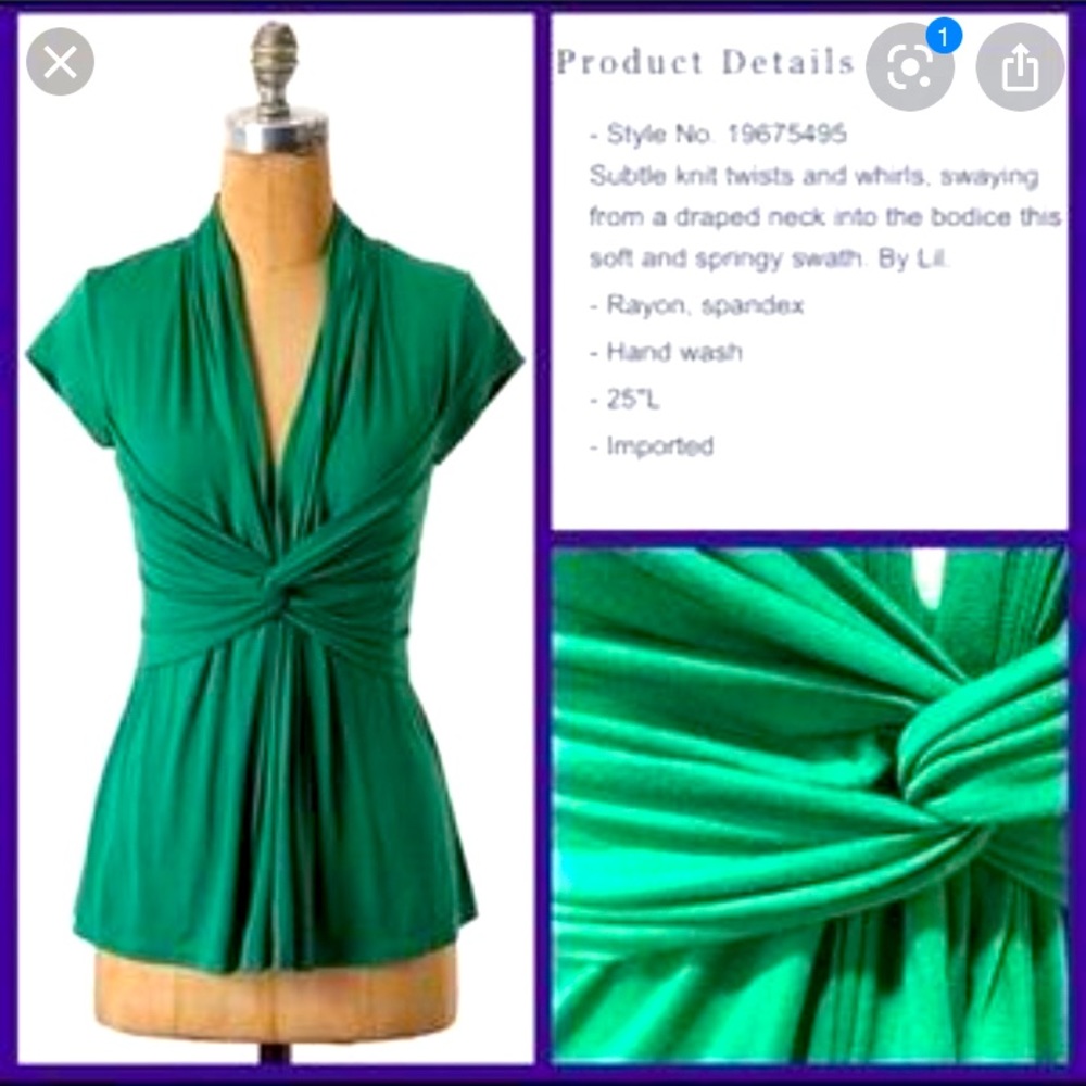 Anthropologie Lil twist top Small